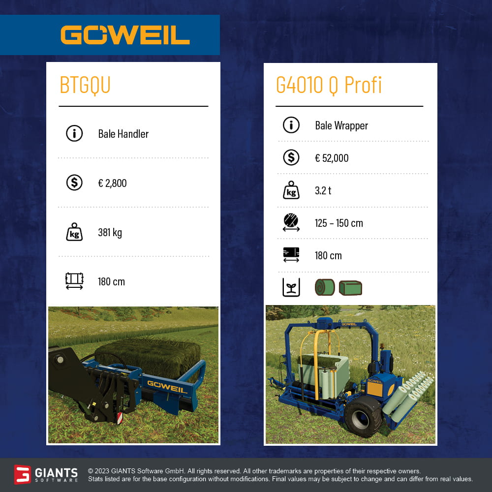 Goweil G1-F125 & G1-F125 Kombi Balers - Goweil DLC - Farming Simulator 22  Early Access 
